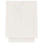 vidaXL Meuble TV Blanc 140x37x50 cm Bois de pin massif