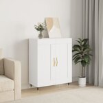 vidaXL Buffet blanc 69 5x34x90 cm bois d'ingénierie
