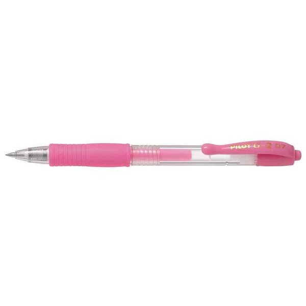 Stylo bille à encre gel g2 07 pointe moyenne rose pastel pilot