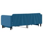 vidaXL Lit de jour avec gigogne sans matelas bleu 90x200 cm