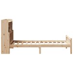 vidaXL Lit bibliothèque sans matelas 90x190 cm bois de pin massif