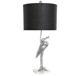 Lampe héron en résine 74 cm