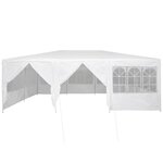 vidaXL Tente de fête Blanc 600 x 400 x 266 cm Polyester et Acier