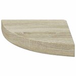 vidaXL Étagère d'angle flottante chêne 25x25x3 8 cm MDF