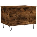 vidaXL Table basse Chêne fumé 60x44 5x45 cm Bois d'ingénierie