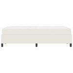 vidaXL Cadre de lit Crème 120 x 200 cm Tissu en velours côtelé