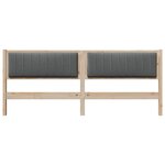 vidaXL Tête de lit capitonnée Marron 200 cm Pin massif