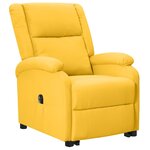 vidaXL Fauteuil jaune tissu