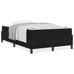 vidaXL Cadre de lit avec matelas Noir et Blanc 120 x 190 cm Velours