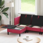 vidaXL Ensemble de meubles pour le salon 6 Pièces Bordeaux Velours