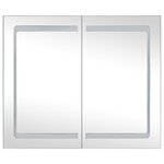 vidaXL Armoire de salle de bain à miroir LED 80x12 2x68 cm