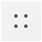 vidaXL Pieds de table basse 4 pièces Blanc 42 cm Acier