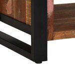 vidaXL Banc à Chaussures Multicolore Bois massif de récupération