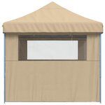 vidaXL Tente de fête Beige 279 x 410 x 315 cm Tissu Oxford