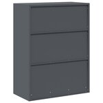 vidaXL Armoire de rangement Anthracite 80 x 40 x 105 cm Acier