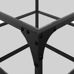 vidaXL Tables basses avec dessus en verre transparent 2 Pièces acier