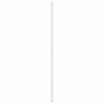 vidaXL Tête de lit métal blanc 200 cm