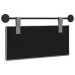 vidaXL Tête de lit suspendue Taupe Tissu