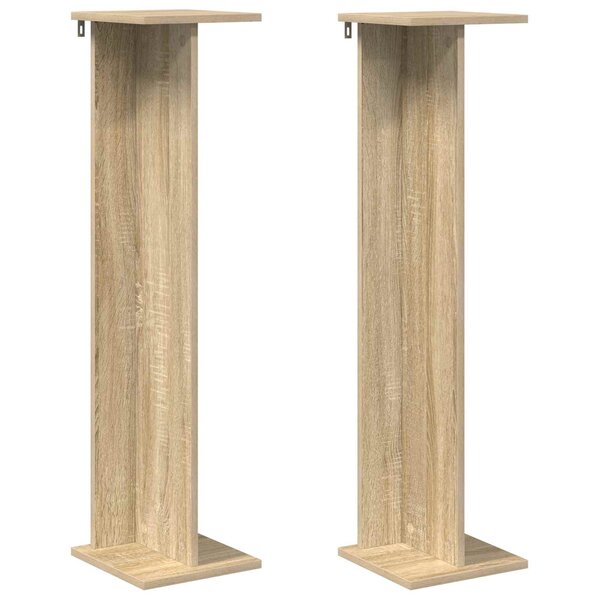 vidaXL Support de Plante 2 pièces Chêne Sonoma 25 x 25 5 x 100 5 cm
