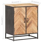 vidaXL Buffet 60x35x70 cm Bois d'acacia massif