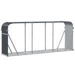 vidaXL Porte-bûches Anthracite 234 x 45 x 100 cm Acier galvanisé