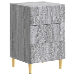 vidaXL Table de chevet Sonoma gris 43 x 39 5 x 66 5 cm
