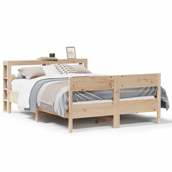 vidaXL Cadre de lit sans matelas 160x200 cm bois massif de pin