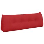 vidaXL Coussin de Dos Rouge 140 x 24 x 50 cm tissu