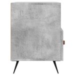 vidaXL Meuble TV Gris béton 80x36x50 cm Bois d'ingénierie