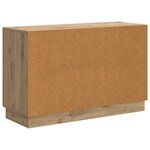 vidaXL Buffet Chêne artisanal 89 x 34 5 x 57 cm Bois d'ingénierie