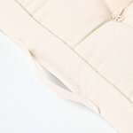 Coussin d'assise rehausseur en coton Beige  50 x 50 x 10 cm - HOMESCAPES