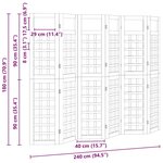 vidaXL Brise-vue Marron 240 x 180 cm Pin imprégné