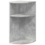 vidaXL Table d'appoint Gris béton 29 6 x 29 6 x 60 cm