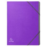 Trieur Agrafé 3 Rabats Avec Élastiques 12 Compartiments Tekso - A4 - Couleurs Assorties - X 8 - Exacompta