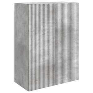 vidaXL Armoire Murale Gris béton 66 x 34 5 x 90 cm Bois d'ingénierie