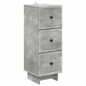 vidaXL Armoire à tiroirs Gris béton 33 x 34 5 x 90 cm