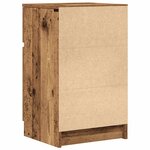 vidaXL Table de chevet vieux bois 39x35x65 cm bois d’ingénierie