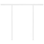 vidaXL Auvent manuel rétractable avec poteaux 3 5x2 5 m Anthracite