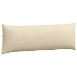 vidaXL Coussins de canapé 2 Pièces Crème 120 x 40 cm tissu