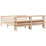 vidaXL Cadre de lit avec tête de lit sans matelas 200x200 cm