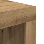 vidaXL Table basse Chêne artisanal 50 x 50 x 35 cm Bois d'ingénierie