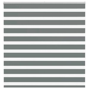 vidaXL Store zèbre gris foncé largeur du tissu 140 9 cm polyester