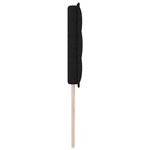 vidaXL Tête de lit Autre avec tête de lit Noir 200 cm tissu