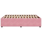 vidaXL Cadre de lit sans matelas rose 140x200 cm velours