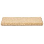 vidaXL Tapis d'escalier 30 pièces 65 x 21 x 4 cm Crème Bord rectangulaire