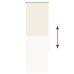 vidaXL Store enrouleur occultant blanc cassé 45x130cm largeur du tissu