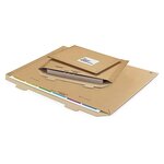 Pochette carton microcannelure recyclé brune raja 33x23 cm (lot de 100)