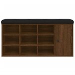vidaXL Banc à chaussures chêne marron 102x32x50 cm bois d'ingénierie