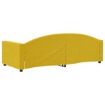 vidaXL Lit de repos sans matelas jaune 90x200 cm velours