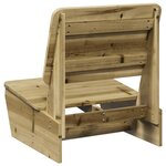 vidaXL Chaises de jardin lot de 2 60x64x70 5 cm bois de pin imprégné